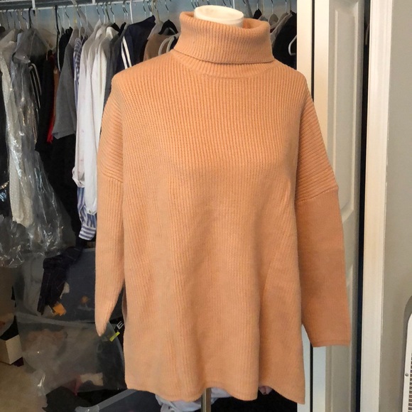 Vintage Sweaters - Brand New Vintage Beige Turtleneck Sweater